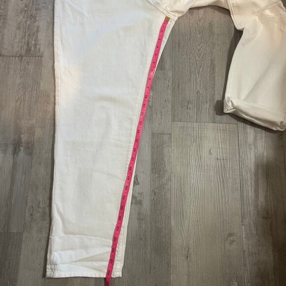 NWT Loft High Rise Slim Pocket Boyfriend Jeans in White Sz 10/30 - Picture 7 of 14